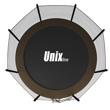 Батут UNIX line 8 ft Black&Brown (outside)