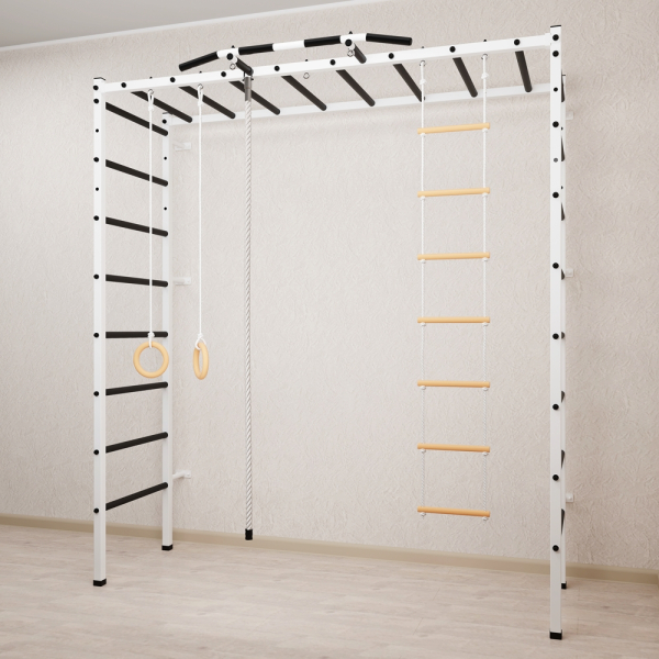 Спортивный комплекс Sv Sport П 401 (Турник/Канат/Кольца/Лестница)