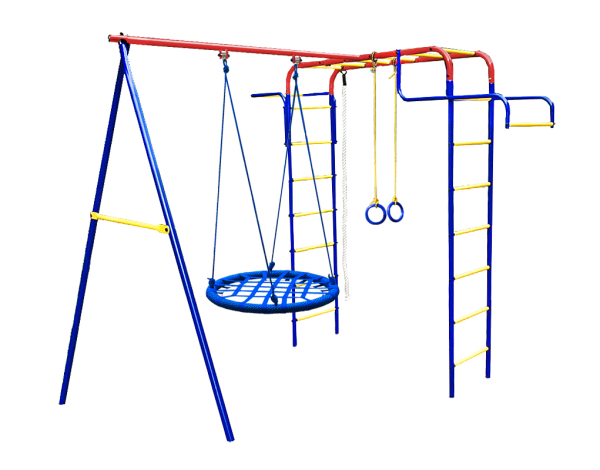 картинка Детский спортивный комплекс для дачи Пионер "Дачный мини" (Гнездо 80В) от магазина Лазалка
