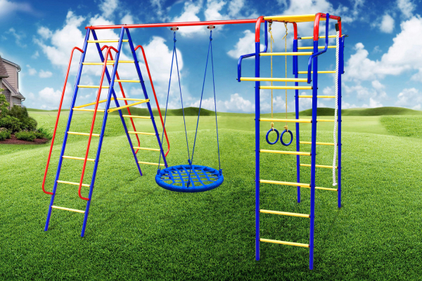 Детский спортивный комплекс для дачи Пионер "Дачный" (Гнездо 80B)