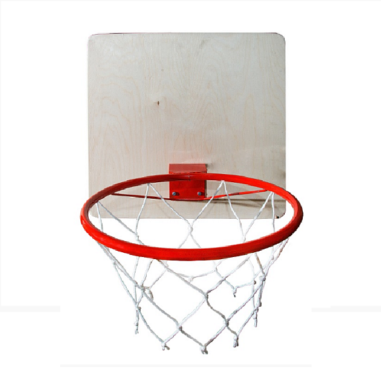 картинка Кольцо баскетбольное с сеткой d=380 мм 135.1 от магазина Лазалка