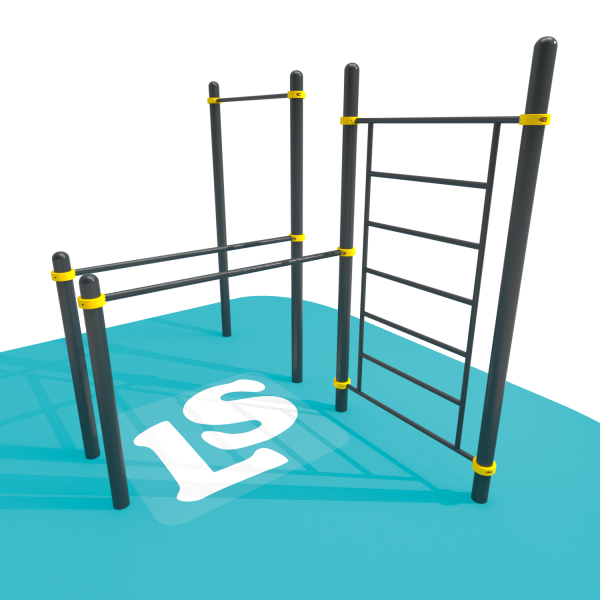 картинка Спортивный комплекс турник, брусья, шведская стенка Workout  LS30 от магазина Лазалка