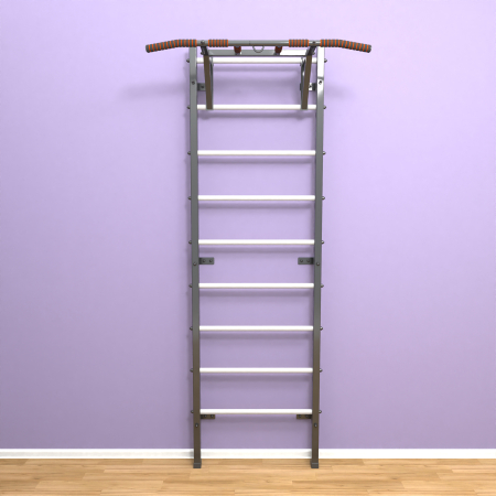 Шведская стенка «LittleSport» Graphite Pull-Up белые ступени